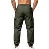 Men's Street-Style Workwear Sport Pants, with Elastic Waistband, Multiple Pocket Design, and A Casual and Fashionable Loose
