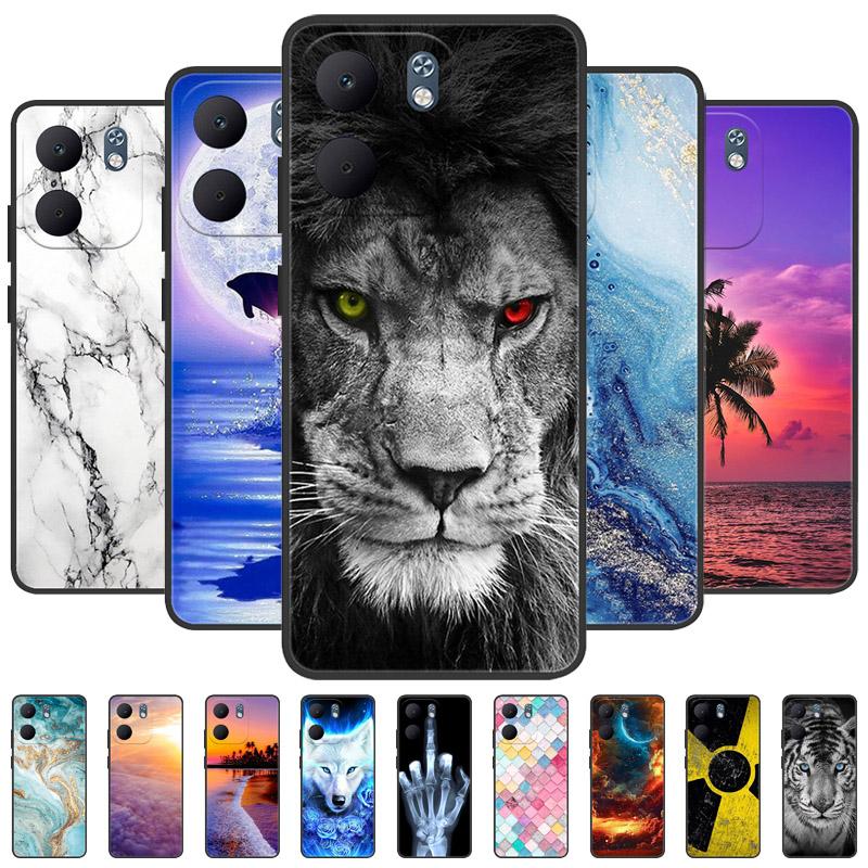 Für OPPO A5x Hülle Coole Wolf Löwe Silikon Weiches TPU Schutzhülle Für Oppo A5X 4G 5G Rückseite CPH2725 Stoßfester Bumper