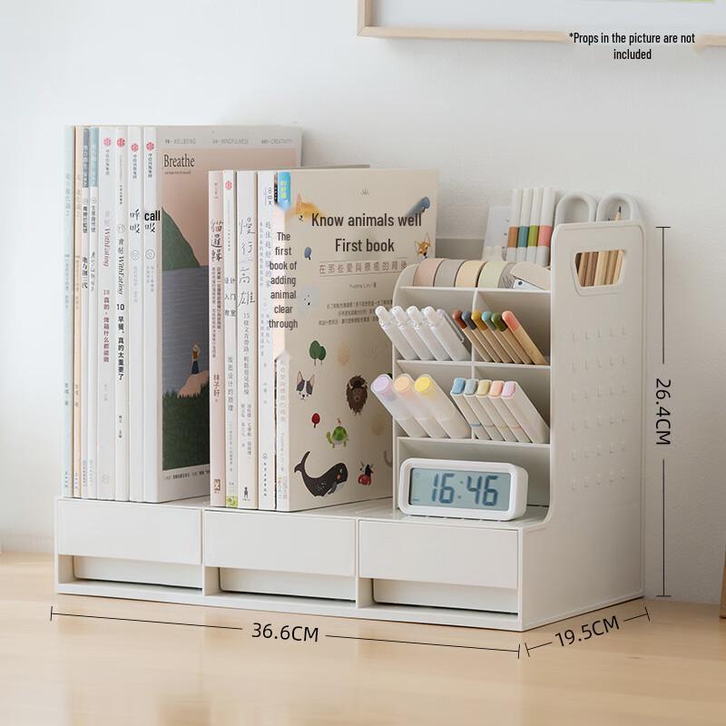 Creative Desktop Organizer with Slanted Pen Holder