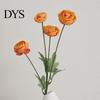 Indoor Decorative Silk Flowers Artificial Camellia Flowers, Flexible Stems Fake for Home High Density Fabric Flower Petals Living Room Decor