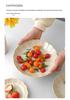 Japanese Retro White Glaze Ceramic Breakfast Plate - Creative and Simple Design for Cakes and More