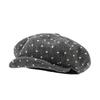 Korean Polka Dot Cloud Beret Female Spring And Summer Big Head Circumference Retro Versatile Painter Hat Showing Face Small Octagonal Hat