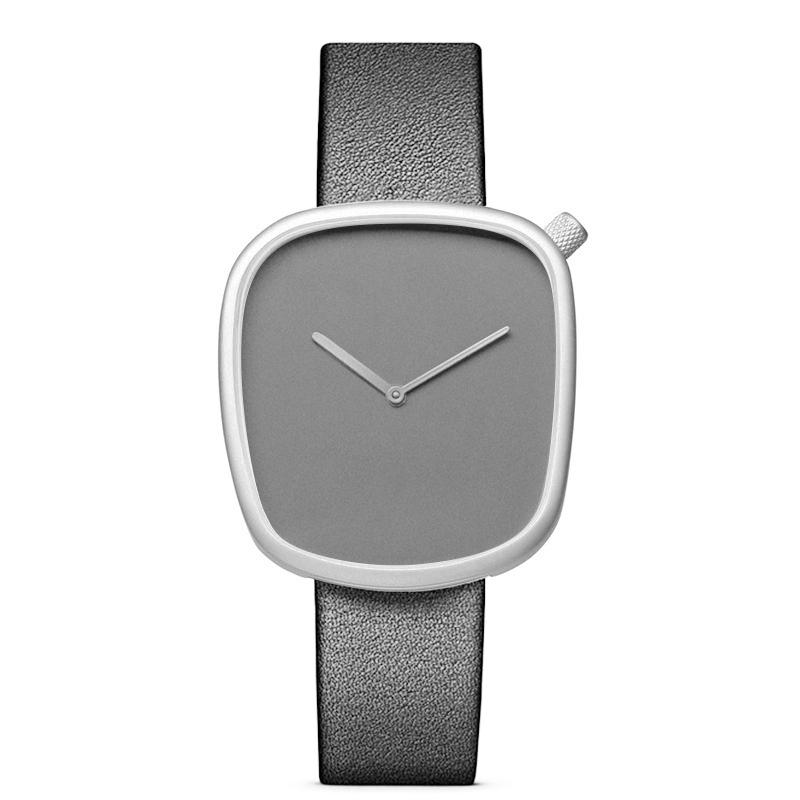 Watch Minimalist Men s Square Fashion Ultra Thin Watch Minimalist Women s High Quality Elegant Quartz Watch Clock Gift серебряный
