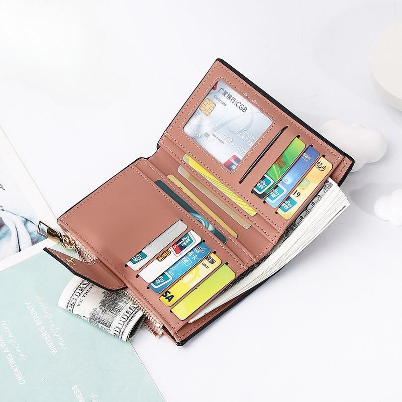 Women Long Wallet PU Leather Large Capacity Multi Card Holder Zipper Clutch Purse Coin Pocket Phone Wallet