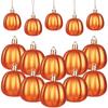 Reusable Halloween Ornaments Pumpkin Christmas Ball Fall Mini Pumpkin Balls Hanging Ornament Set for Thanksgiving for Christmas