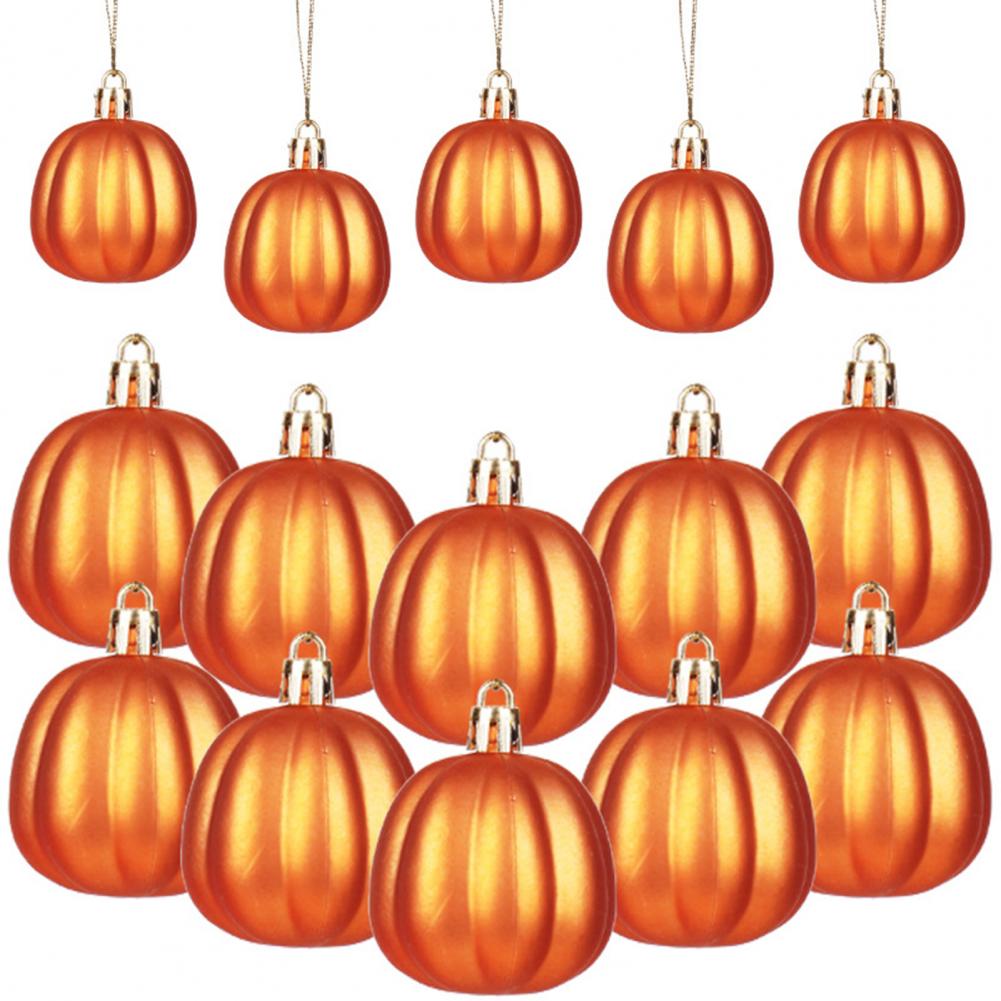 Reusable Halloween Ornaments Pumpkin Christmas Ball Fall Mini Pumpkin Balls Hanging Ornament Set for Thanksgiving for Christmas