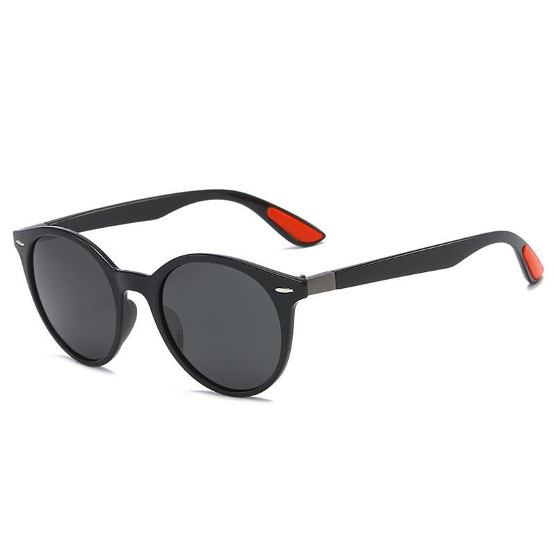 

Classic Round Frame Uv400 Polarized Sunglasses For Men Driving Fishing Outdoor Activities StyleA