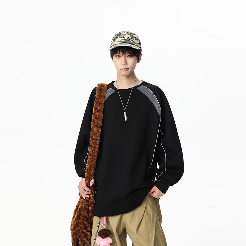 TOM ADAM American Fashion Striped Crewneck Sweatshirt