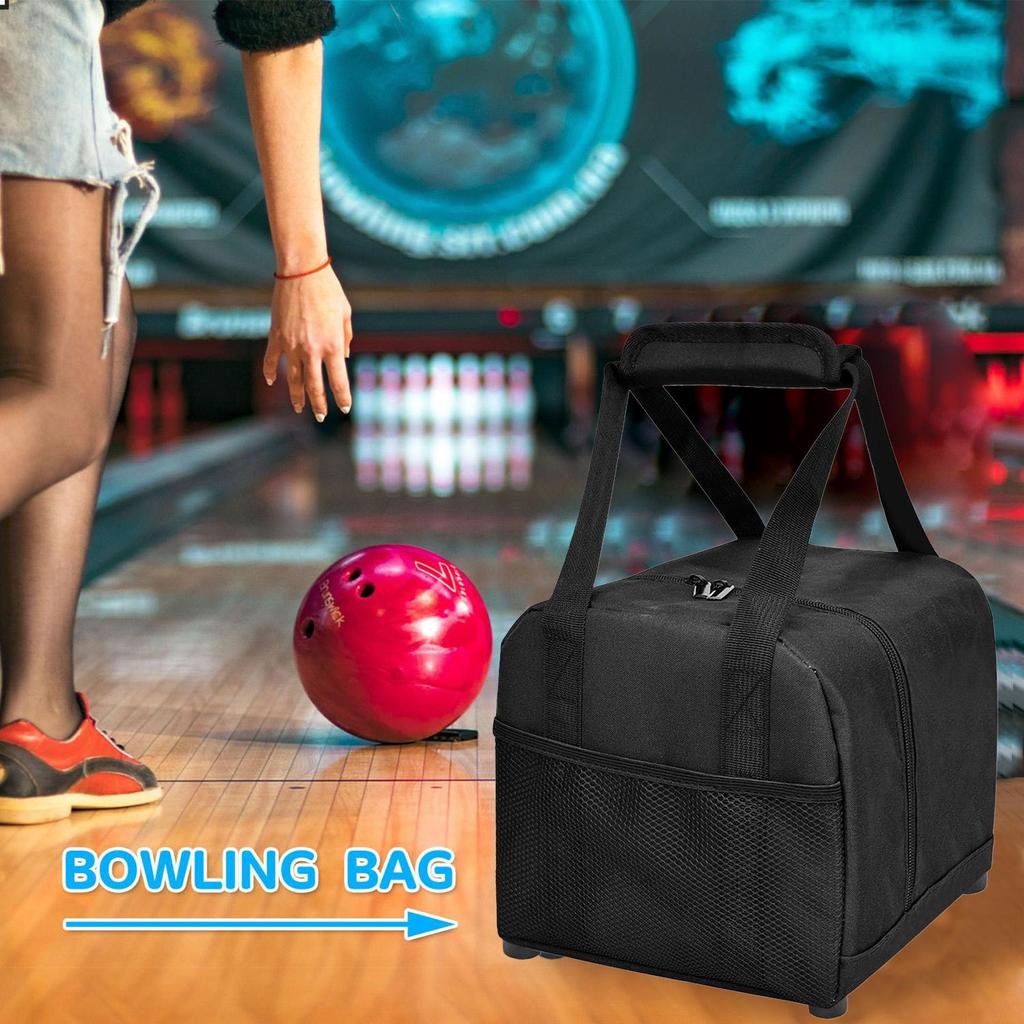 Portable Bowling Ball Tote Oxford Cloth Bowling Bag With Padded Ball Holder Durable and Stylish Packs Bowling Accessorie
