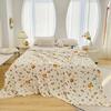 Class A Bamboo Fiber Printed Summer Blanket, Towel Quilt, Nap Blanket, Machine Washable Cartoon Blanket