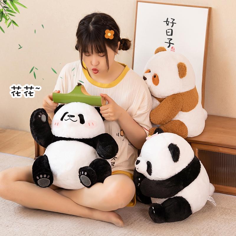 Cute And Realistic Panda Plush Toy With Pp Cotton Filling Perfect Birthday Gift For Kids