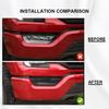 Car Front Fog Light Cover Trim Fog Lamp Decoration Guard for Ford F150 2021 Up Accessories Smocked Black