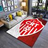 Red Shield CRT Soccer Emblem Suitable As a Non-slip Mat for the Living Room or Bedroom Sofa