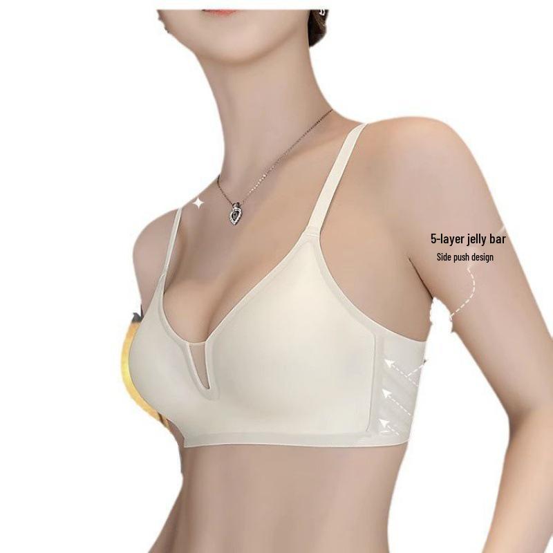 Summer Breathable Seamless Soft Support Bra - Wire-Free, Sweat-Absorbing, Anti-Sag, Small Chest Enhancement for Women
