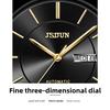 JINSHIDUN Brand Thin Automatic Mechanical Watch Double Calendar Waterproof Men's Watch