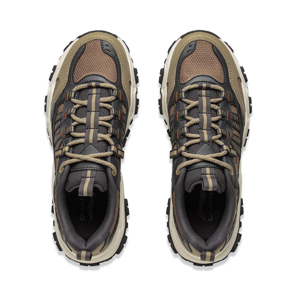Li Ning Shan Xing Low Top Casual Shoes Men's Khaki Brown AGCV247-3