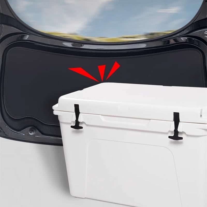 For Tesla Model Y Juniper / Model 3 Highland Trunk Tailgate Guard Pad Leather Trunk Protective Anti-dirty Pad Car Accessories