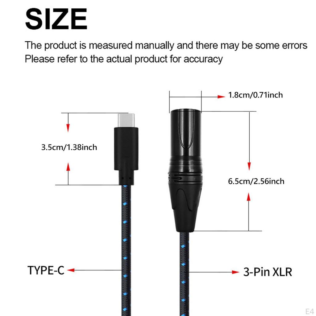 Type-C to XLR Cable for Crystal Clear Audio