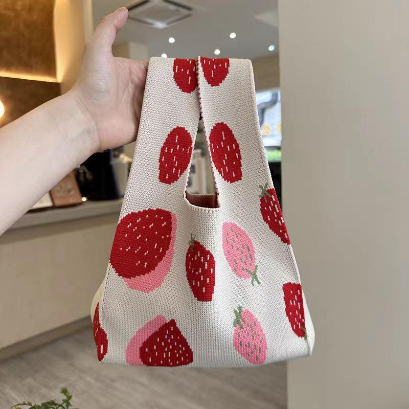 Damen Dick Gestrickte Gewebte Tragetasche - Geschenk- & Souvenir-Handtasche