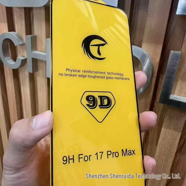 9D Tempered Glass Screen Protector for iPhone 17 Pro Max – Full Coverage, High-End, Anti-Drop, Curved Design
