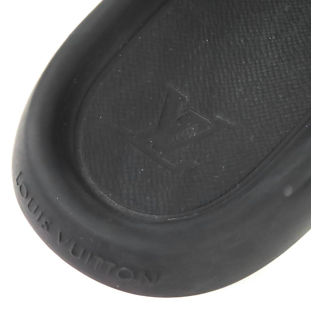 Very Good LOUIS VUITTON Sandals black rubber mens 9 Used