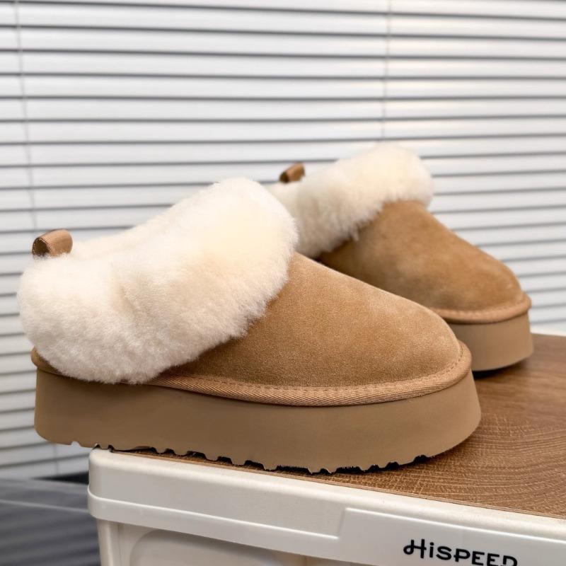 Soft fur integrated thick-soled snow boots for women, warm in winter, fluffy thickened velvet cotton shoes