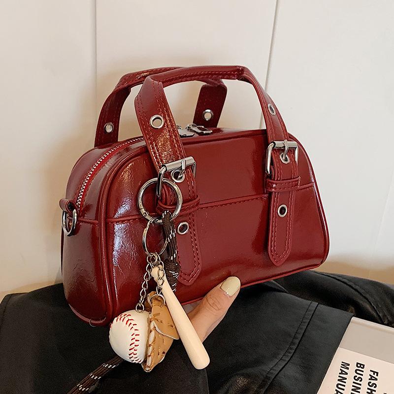 Cool Locomotive Style Niche Design Bag Versatile Personality Shoulder Messenger Bag Woman