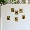 Magnetic Photo Frames for Refrigerator Funny Wooden Fridge Magnets Frame Retro Cute Cat In Bathroom Decorative Art Office Whiteboard Locker