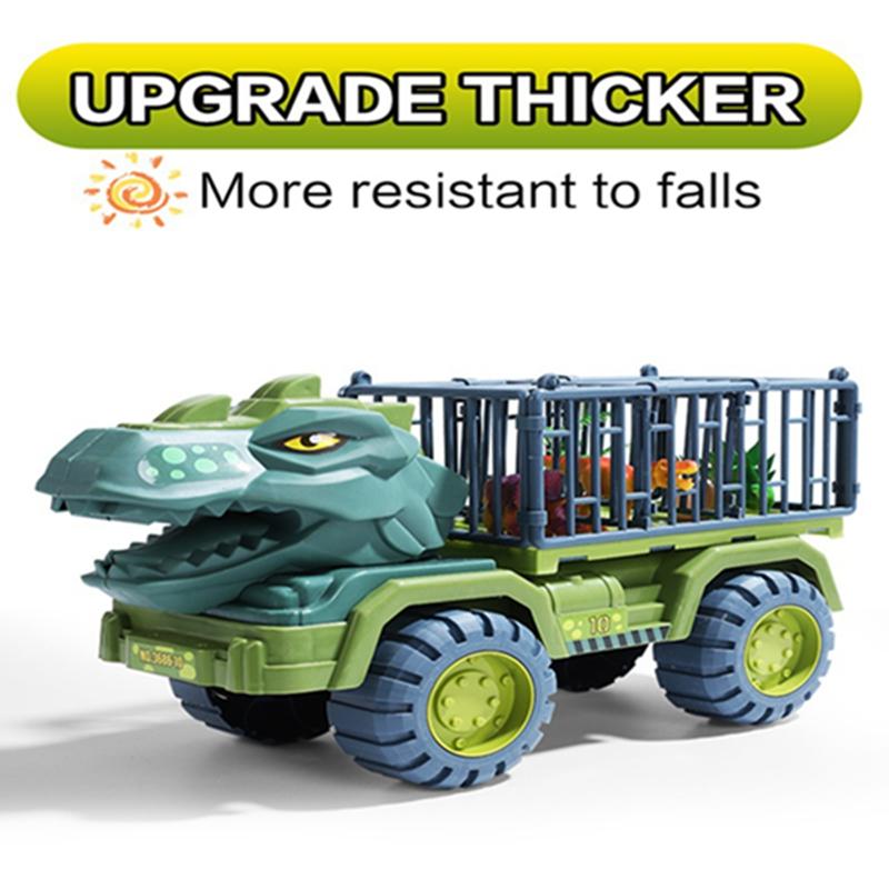 New Children's Car Toy Dinosaurs Transport Car with Dinosaur Large Engineering Vehicle Model Educational Toy Transport Vehicle Toy Boy Girl Gift