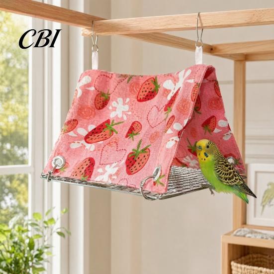 Bird Cage Bed Parrot Hammock Tent, Hanging Bed, Snuggle Cave, Cozy Breathable for Budgies Parakeets Cockatiels Small Parrots Easy Install