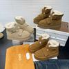 Velcro thick-soled snow boots women's new winter velvet warm leather bread cotton