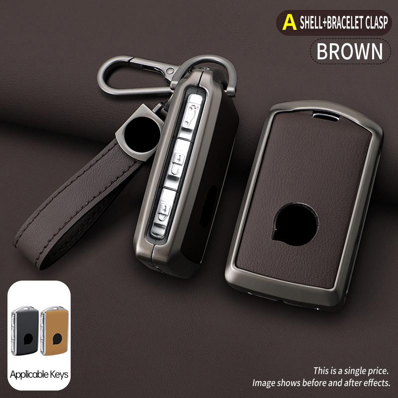 

Zinc Alloy Leather Car Key Case Cover for Volvo S60 S90 XC40 XC60 XC90 V60 V90 T6 T8 Auto Key Shell Protection Accessaries