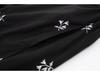 Spring 2025 Women's Black Floral Embroidered Poplin Dress (European & American Style)
