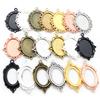 10pcs 18x25mm Inner Size 7 Colors Vintage Style Cameo Cabochon Base Setting Charms Pendant Necklace Findings