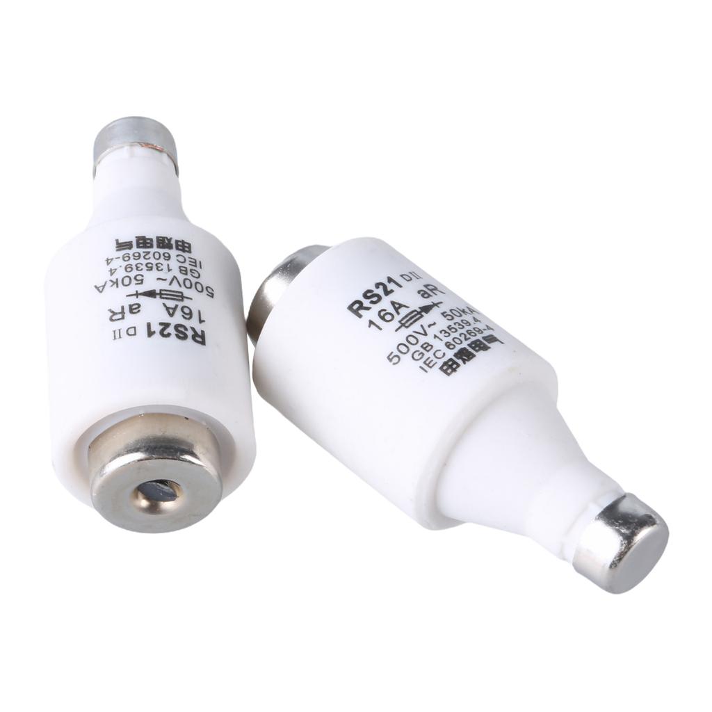 Pack Of 5 Ceramic Spiral Fuses set gG Diazed Fuse Inserts Ceramic Protections 500VAC Multiple Size for Electrical Safety