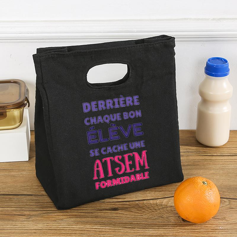 Une Super Atsem Toi Ne S'oublie Jamais Comme Print Lunch Bag Summer Jiuce Ice Cooler Bag Picnic Insulated Thermal Bag Astem Gift