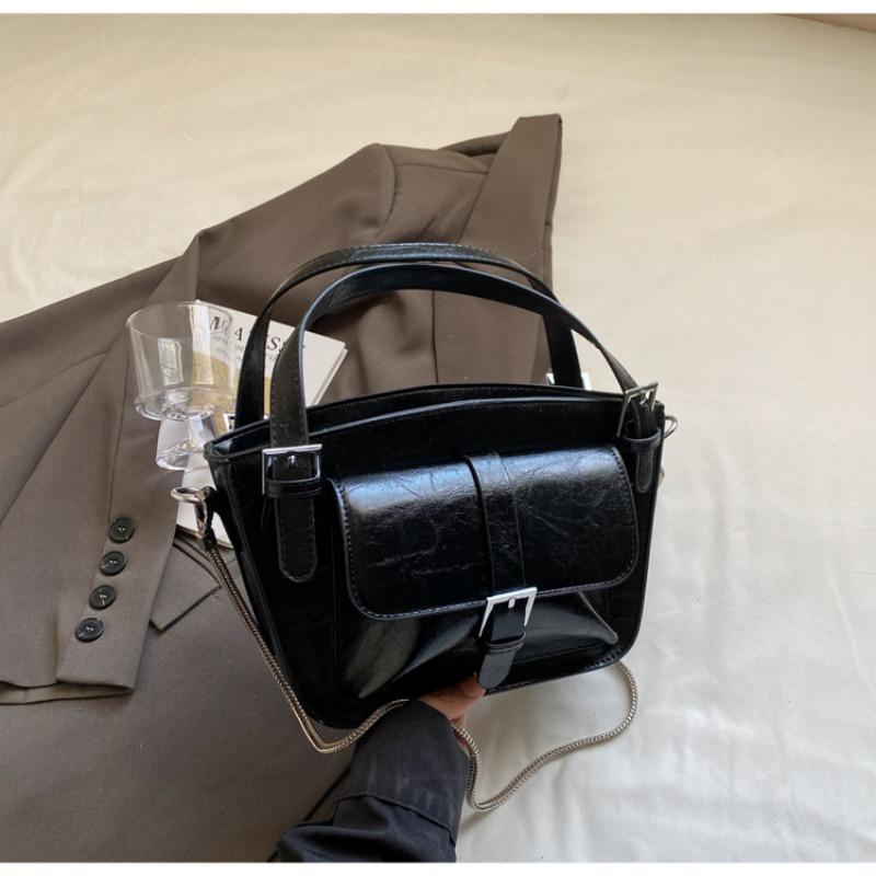 

Small bag women s summer fashion new niche design messenger bag portable bucket bag чорний