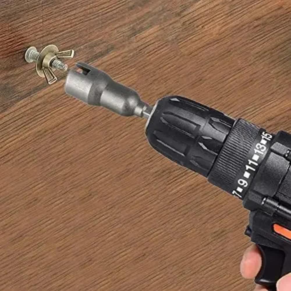 Butterfly Bolt Socket Wrench  6.3mm Hex Shank Slotted Electric Screwdriver Bolt Drive Drill Bit Socket Power Tools Part