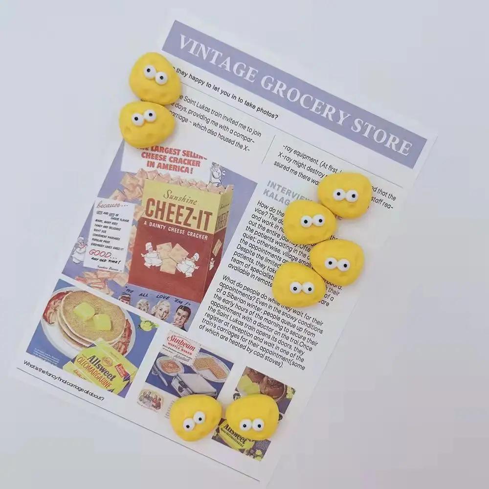 8 ks Kreslené roztomilé oči sýr Magnet na lednici Po Nástěnka na zprávy Nástěnka dekorace Magnetické samolepky Domácí dekor