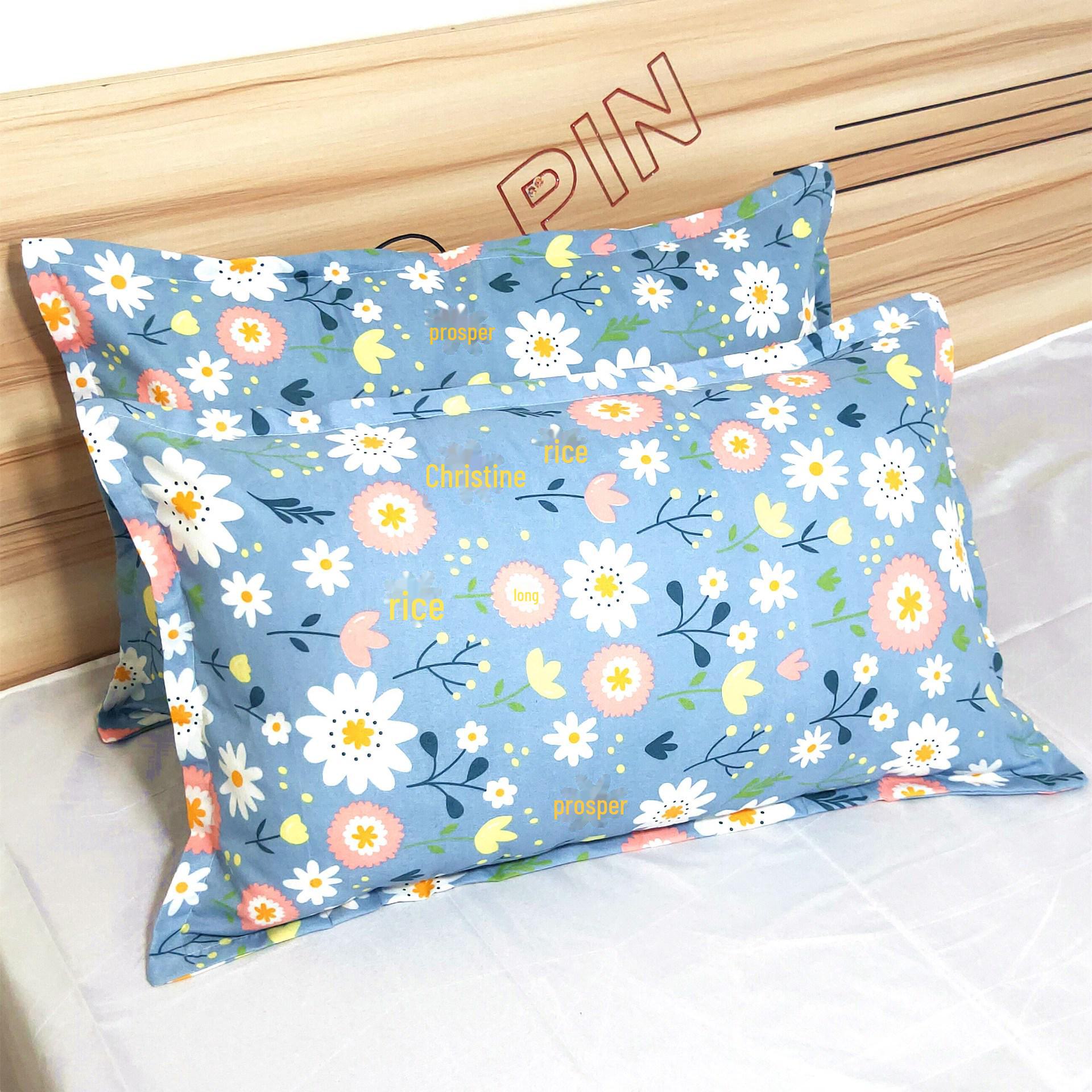 

Утолщенные большие односпальные наволочки для взрослых - простое летнее покрывало, идеально подходит для использования в спальне (Одна пара) One Pair