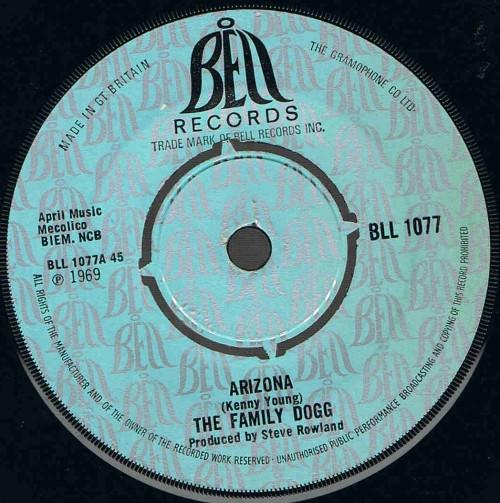 7inch Record FAMILY DOGG - Arizona BLL1077 Bell Records 1969 UK Rock Used