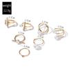 Minimalist Pearl Stackable Ring Set Elegant Daily Wear Jewelry