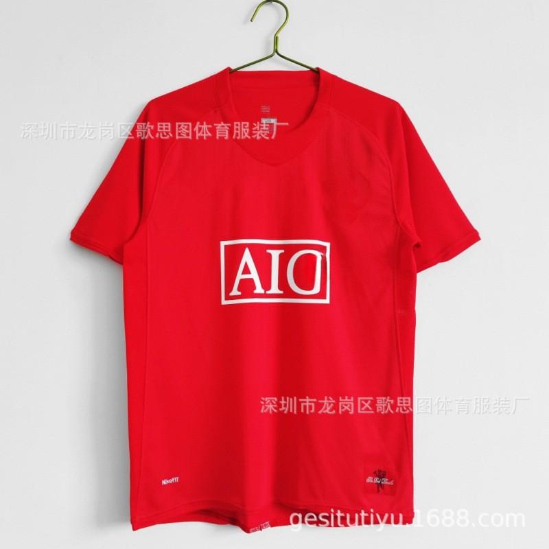 Retro Football Jersey Men Vintage Soccer Shirt Sports Training Top