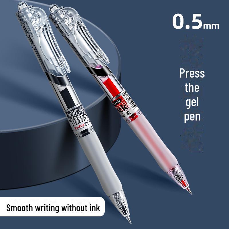 Black and Red Boxed 0.5mm Gel Pen for Exams and Office Use