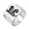 Anello Numero Personalità 13 Acciaio Inossidabile Fascino Moda Stella Biker Gioielli Regalo Uomo SWR0926