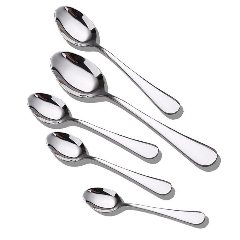 

Kangfutao 304 Stainless Steel Extra Thick Pointed Dinner Spoons (2-Pack)