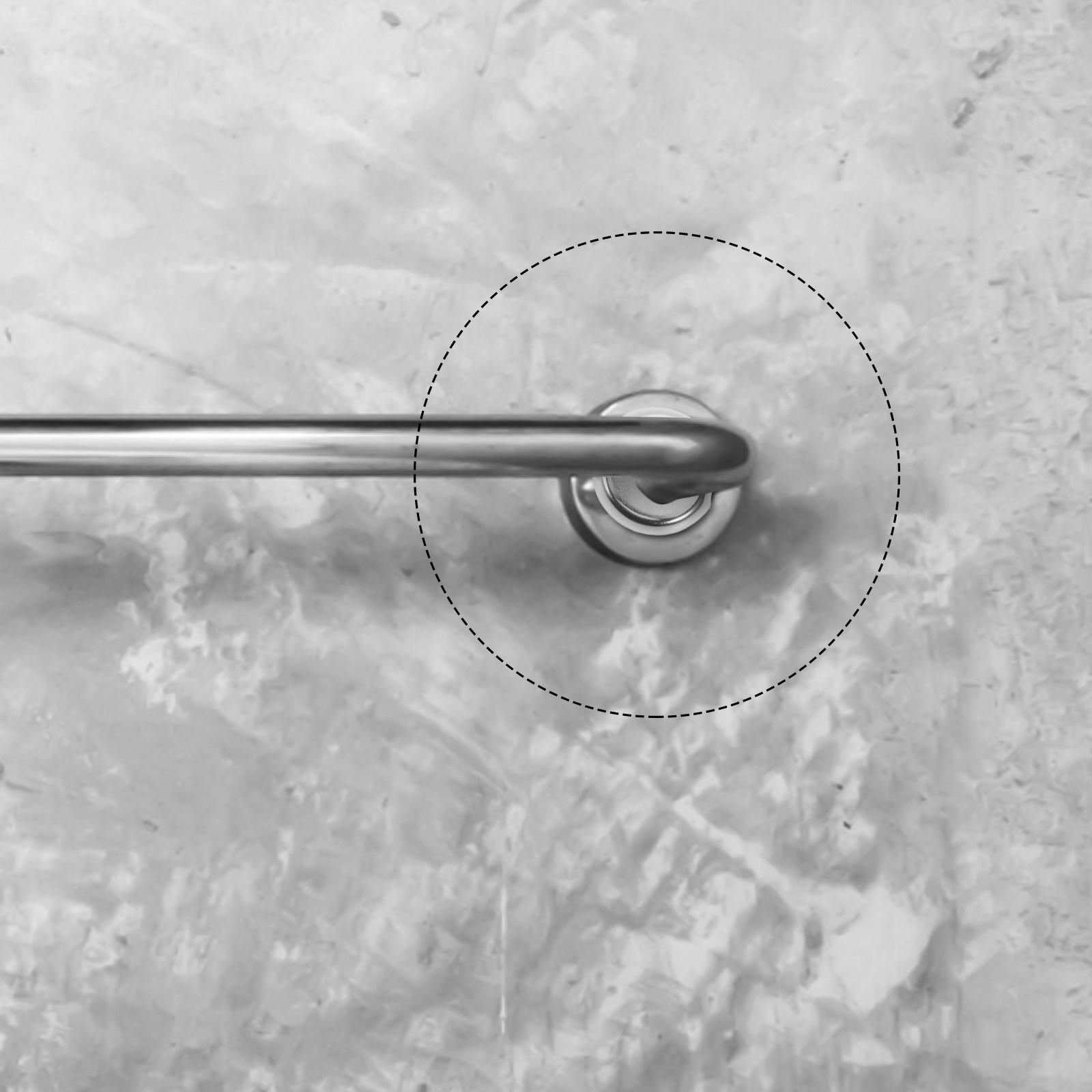 4Pcs Towel Bar Base Plate Square Stainless Steel 38x38mm Bathroom Rack Mounting Hardware Replacement Bracket Concealed Mounting 3.8X3.8X0.6CM