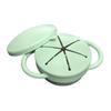 Silicone Snack Cup with Removable Food Catcher And Travel Lid 12 Oz Stainless Steel Spill-Proof Snack Container for Indoor Outdoor Adventures