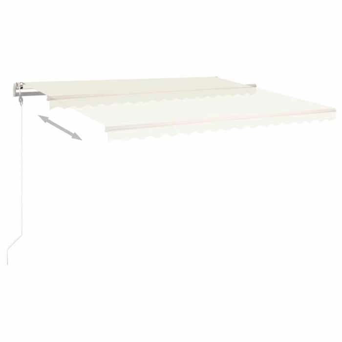 Exclusive House - Automatic Retractable Awning 450x300 Cm Cream