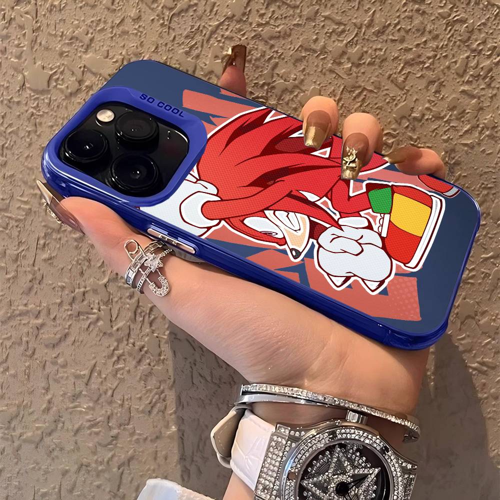 

Cartoon Phone Case For S-Sonics Phone Case For IPhone 17 16 15 14 13 12 11 Pro Max 17AIR Plus Color Shockproof Cover iPhone 14 plus